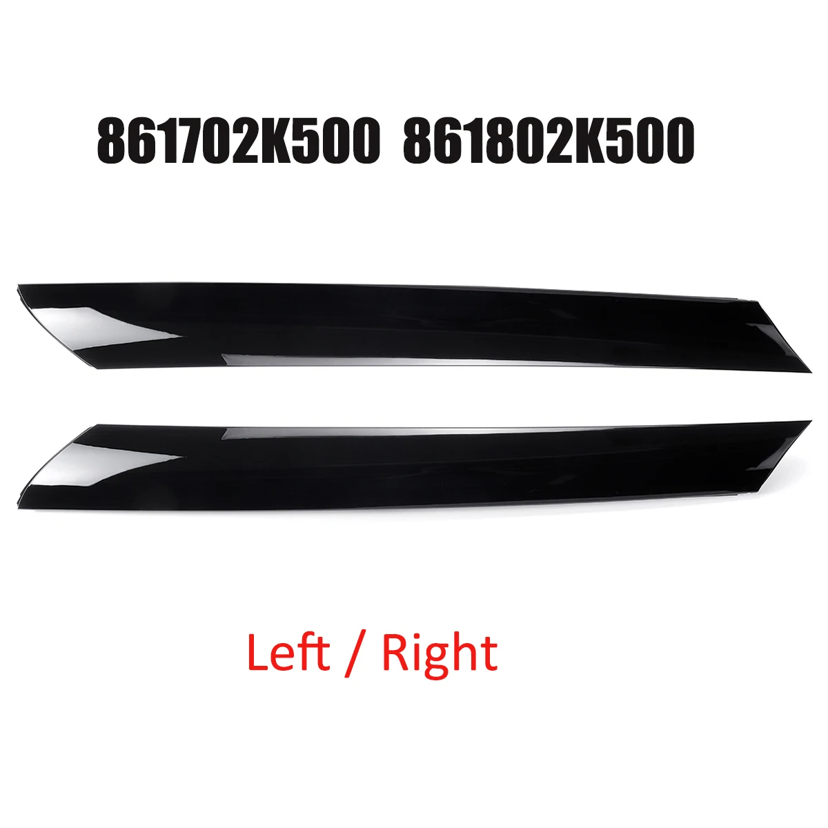 Car Exterior Molding Windshield Pillar Trim Front Left + Right Side For Kia Soul 2010-2013 86170-2K500 86180-2K500