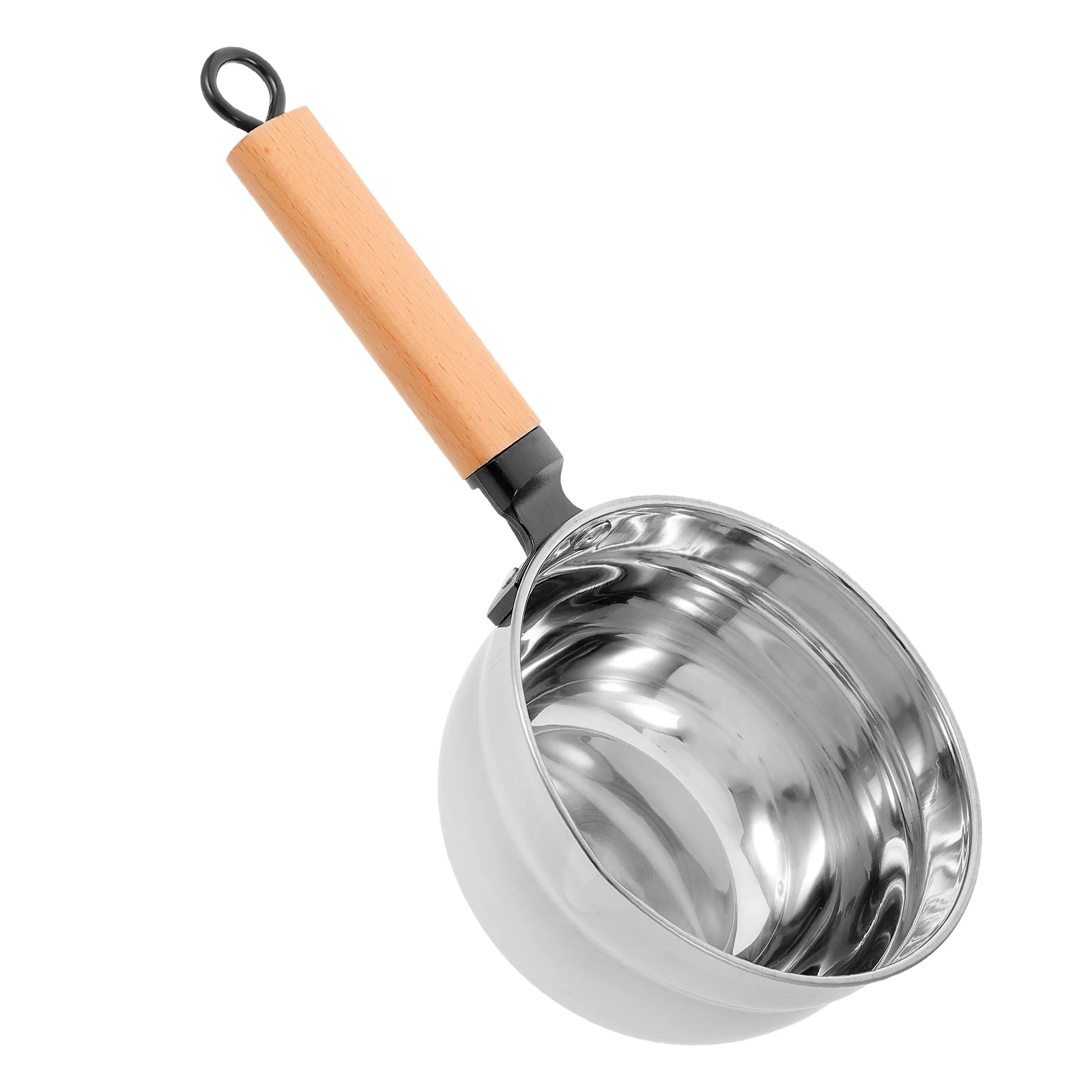 

1pc Stainless Steel Water Ladle 304 Grade Wood Handle Kitchen Tool Practical Scoop Multi Function Waterproof Baby Proof
