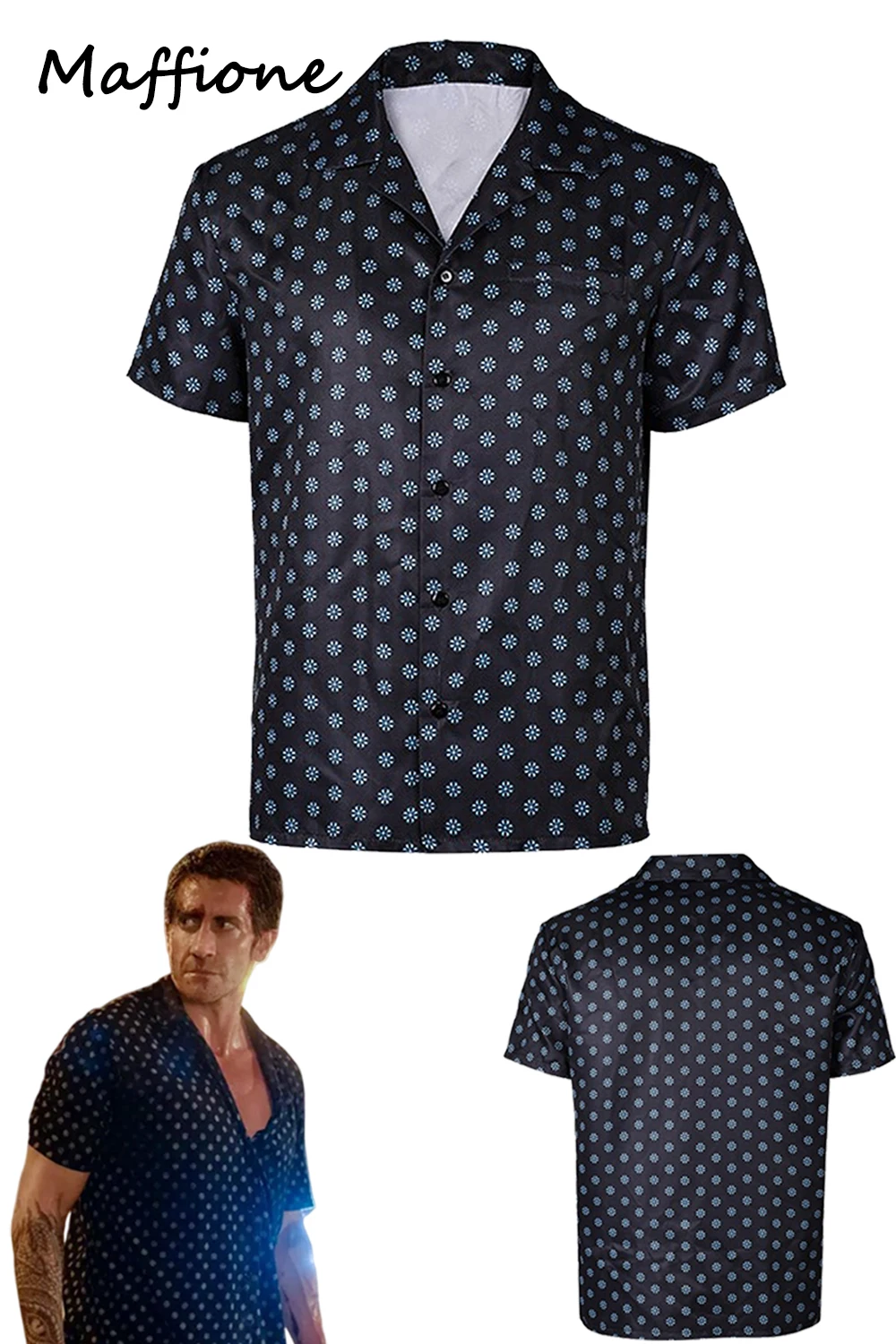 Dalton-camiseta negra para Cosplay para hombre, disfraz de película Road House Roleplay, camisas estampadas, traje de fiesta de Halloween, 2024