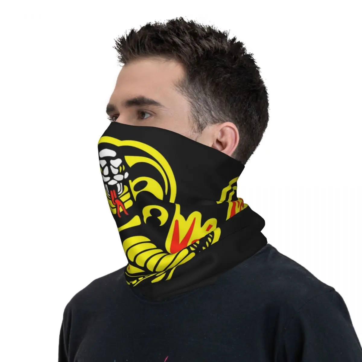 Cobras Taekwondo Kais Vintage Balaclava Hunting Fishing Face Mask Men Retro UV Protection Bicycle Mask Breathable Neck Gaiter