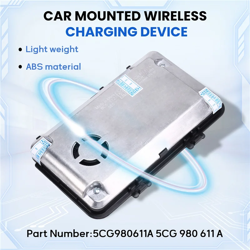 

BB-5CG980611A Car Wireless Charging For VW Golf Mk7 Passat B8 T-Roc Jetta Arteon Tiguan Mk2 5CG 980 611 A