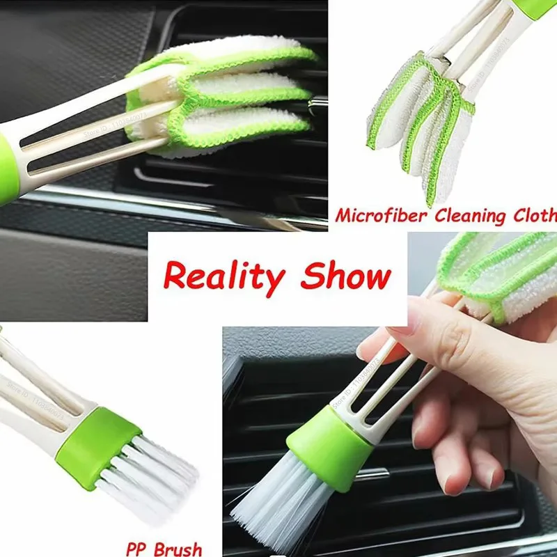 PKWKS 17Pcs Car Detailing Brush Set Car Cleaning Brushes Sponges Towels for Car Air Vents Rim Cleaning Dirt Dust Clean Tools