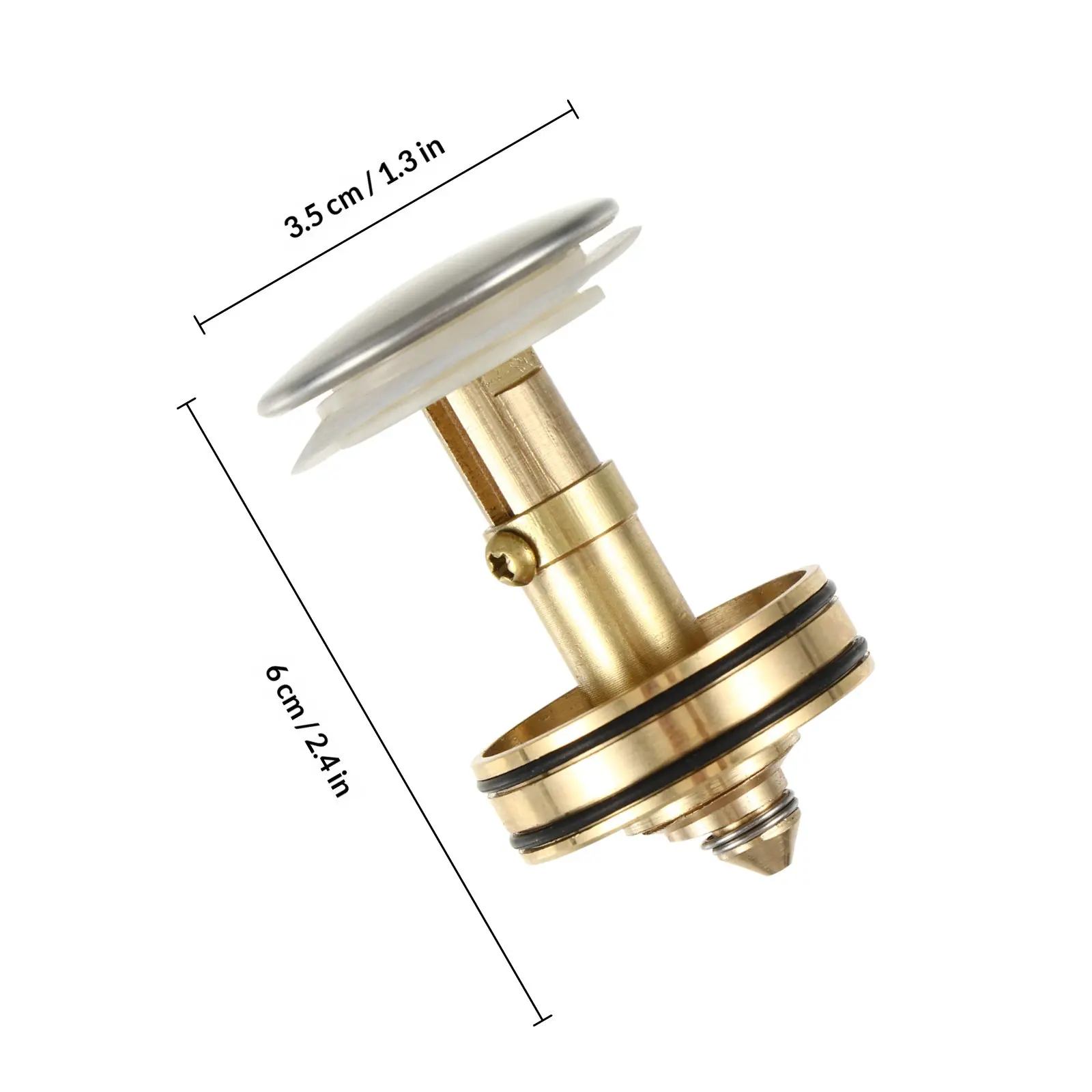 1Pcs Downpipe Button Bounce Drain Filter Wash Basin Drainer Easy Install Kitchen Bathroom Sink Stopper Bounce Drain Filter - view 4