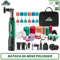 BATOCA S6 Cordless Mini Car Polisher 12V Cordless Polisher for Car Waxing 2.0Ah Buffer Polisher with Extension rod