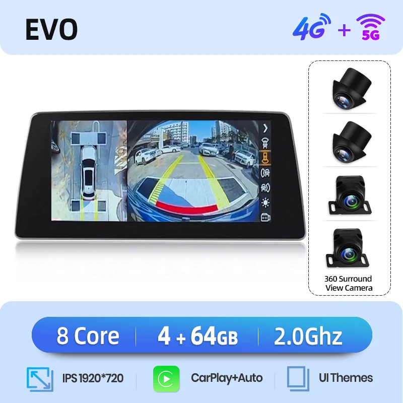 Junsun Draadloze CarPlay Andorid Auto Radio Voor BMW 2-serie F45 F46 F87 2013-2018 Intelligent systeem Stereo GPS-navigatie