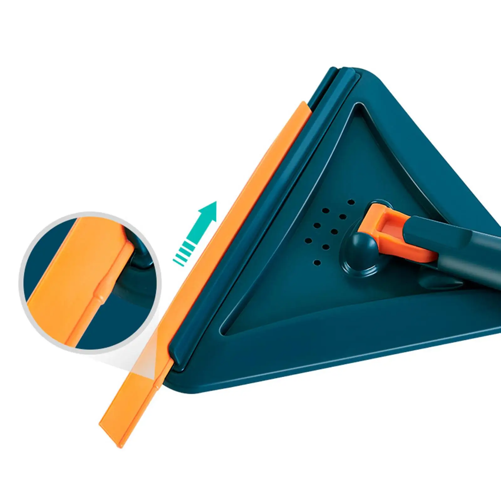 Chenille Mop Wet Triangle Mopping Multipurpose with Replacement Head Adjustable