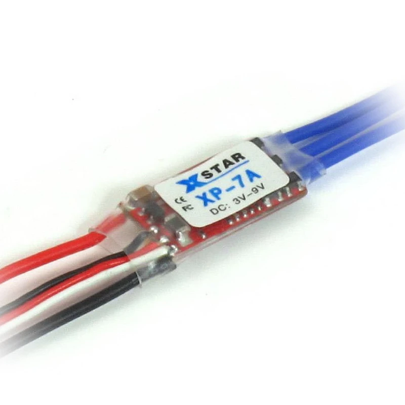 XP-7A 1S-2S 3V-9V 7A Brushless ESC Electric Speed Controller For RC Mini Drone