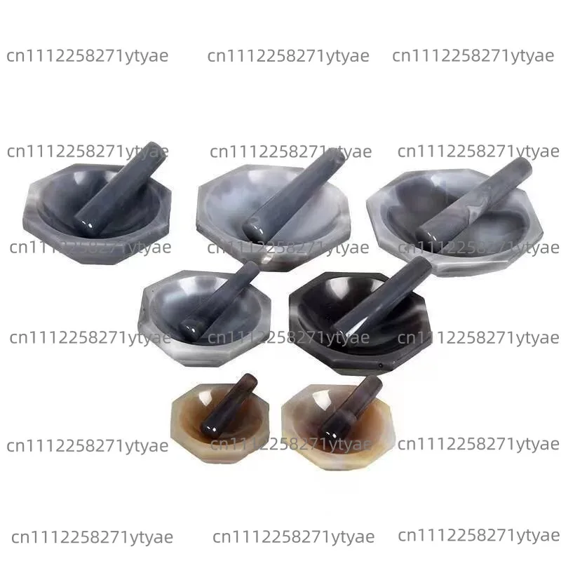 30mm 50mm 70mm 100mm All Sizes High Quality Natural Agate Mortar and Pestle for Grinding 110mm 120mm 150mm 160mm 200mm