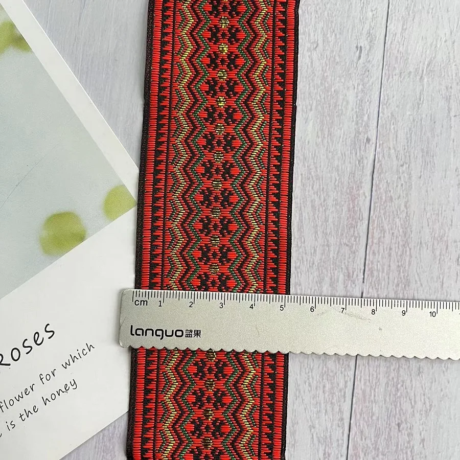 10 Yards /Lots Ethnic Style Webbing Woven Jacquard Ribbon 5 CM For Garment Straps Accessory LS-237