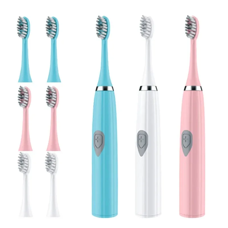 Electric Toothbrush Adult Automatic Sonic Set, Suitable for Both Men and Women, Suitable for Family or Travel, Brush Head Color