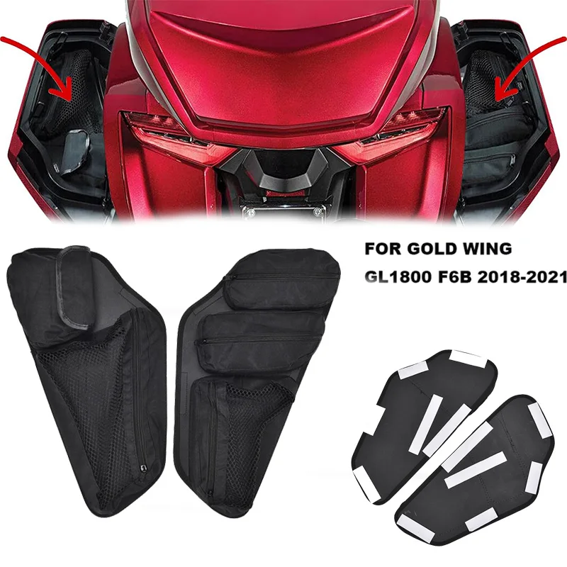 

Мотоциклетная седельная сумка, боковой чехол, багажник, сумка для снаряжения, карман для Honda Gold Wing Tour DCT, подушка безопасности 1800 GL1800 F6B GL1800 2018 Up