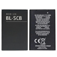 Mobile Phone Battery BL-5CB 800mAh For Nokia 3108 2135 6086 6108 6230 6820 7610 N72 N91 100 101 103 105 109 111 113 1000 1282