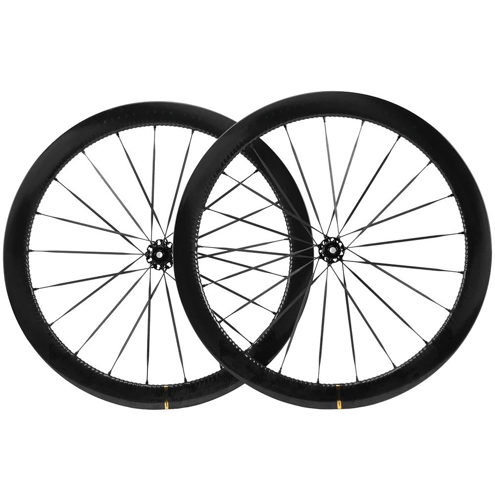 SUPERTEAM High quality 700C Carbon Road Bicycle Clincher U Shape Wheelset 50mm  Bike Wheels UD Matte 25mm Width U Shape