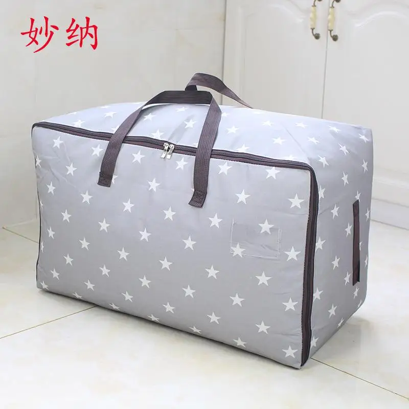 Moisture-Proof Soft Oxford Cloth Cotton Quilt Bag Moving Box Air Freight Check-In Luggage Bag Storage Organizer Bag