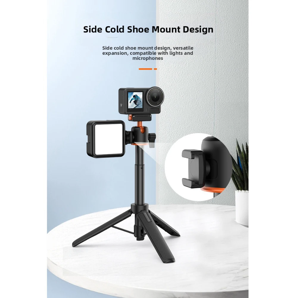 Gorąca Wyprzedaż Statyw Magnetyczny ABS AC40 do Selfie dla DJI Action 5 Pro/4/3 z Szybkozłączką, Regulowana Długość, Części do Kamer Sportowych