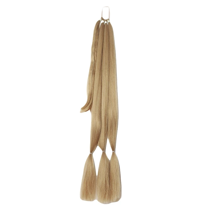 Extensões de cabelo rabo de cavalo para mulheres, trança DIY, reta longa, envoltório macio, penteados sintéticos