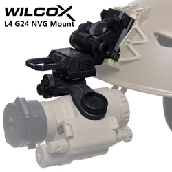 Metal L4 G24 L4G24 NVG Wilcox Mount Helmet Bracket Holder For PVS15 PVS18 GPNVG18Night Vision Goggles J Arm Stent Skip Fast OPS