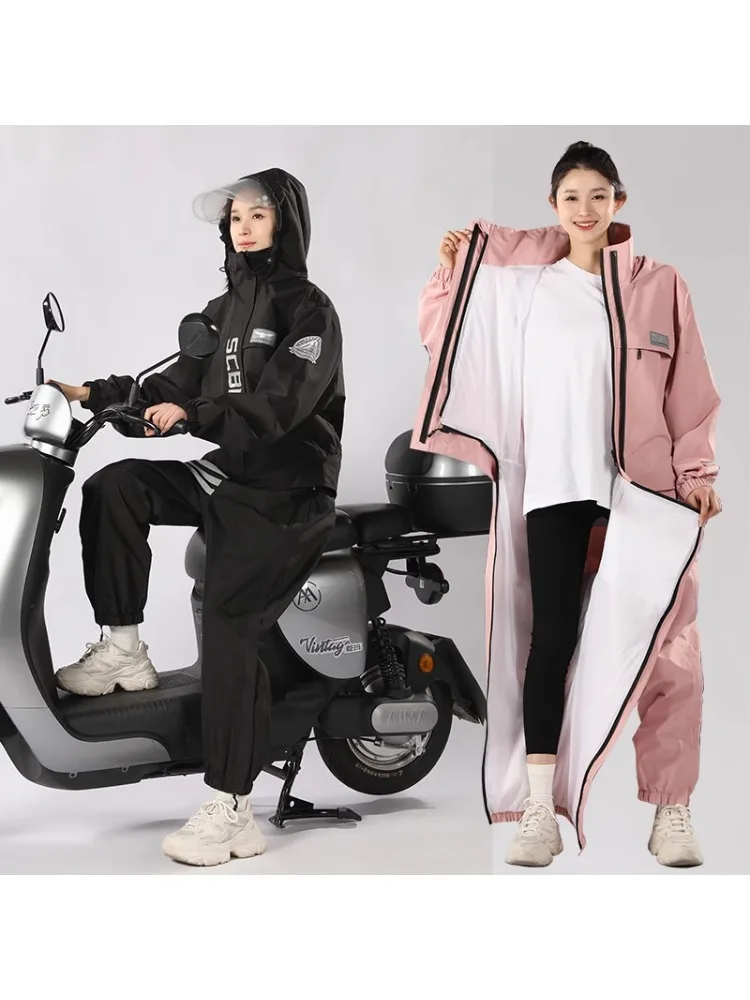 AliExpress Full Body Waterproof and Windproof Riding Suit, Adult Electric Bike Waterproof Raincoat, Breathable Raincoat