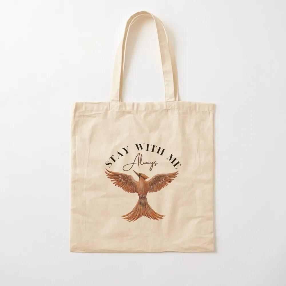 

Mockingjay, Stay With Me - Always. Tote Bag Candy bags large tote bag tote bags aesthetic eco pack Canvas Bag