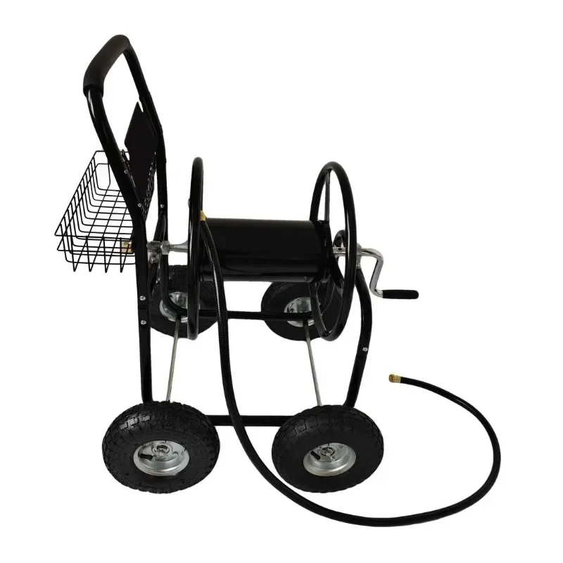 金属製の大型手動式水道管収納車の周りに50～90メートル巻くことができます