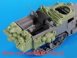 1:35 ölçekli reçine Die-cast zırhlı araç Tank arabası parçaları modifikasyonu için içermez boyasız tankı modeli 35541