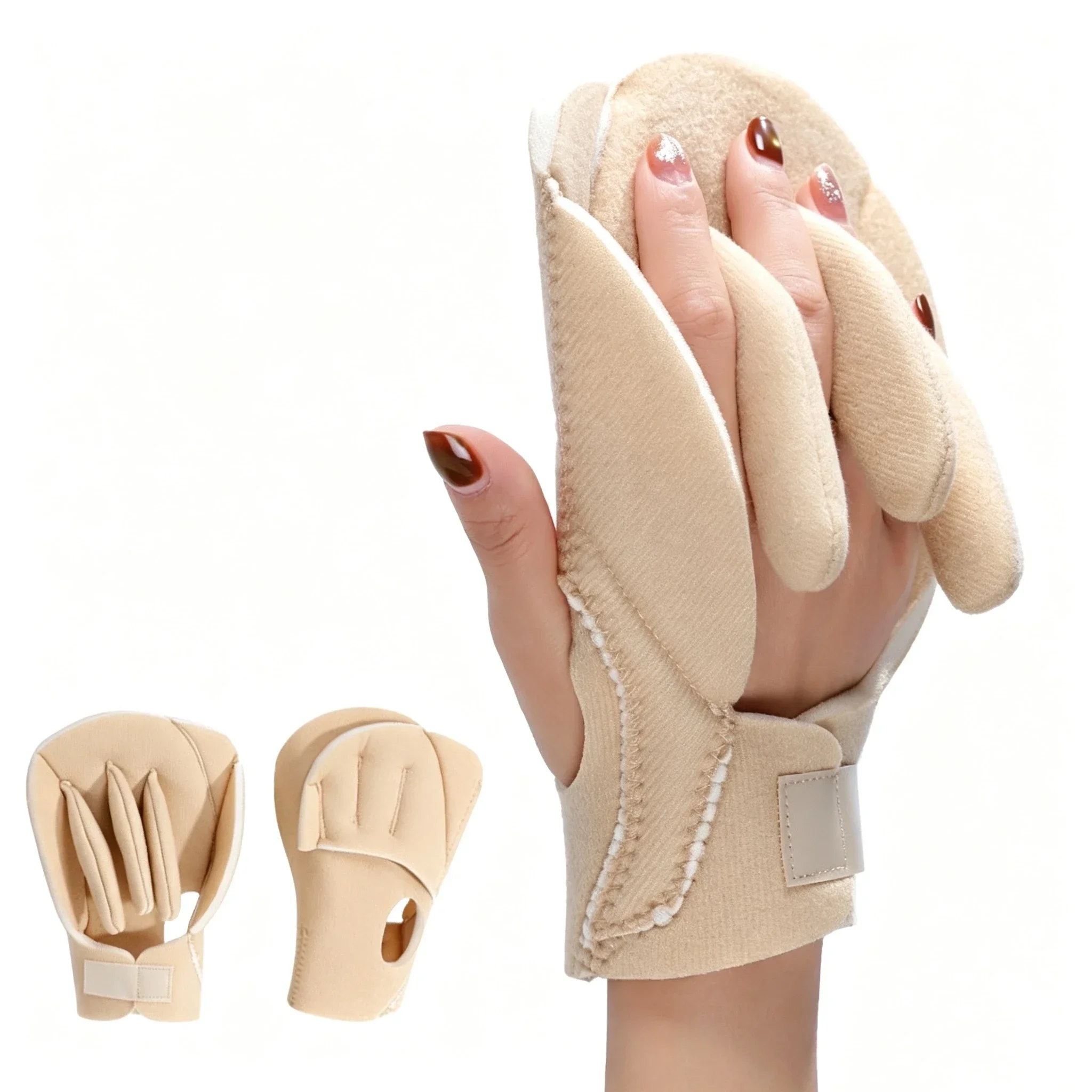 Finger Separator Built-in Palm Cushion Adjustable Wrist Support Finger Protector Ergonomic Hand Pad Breathable Palm Grip Pillow