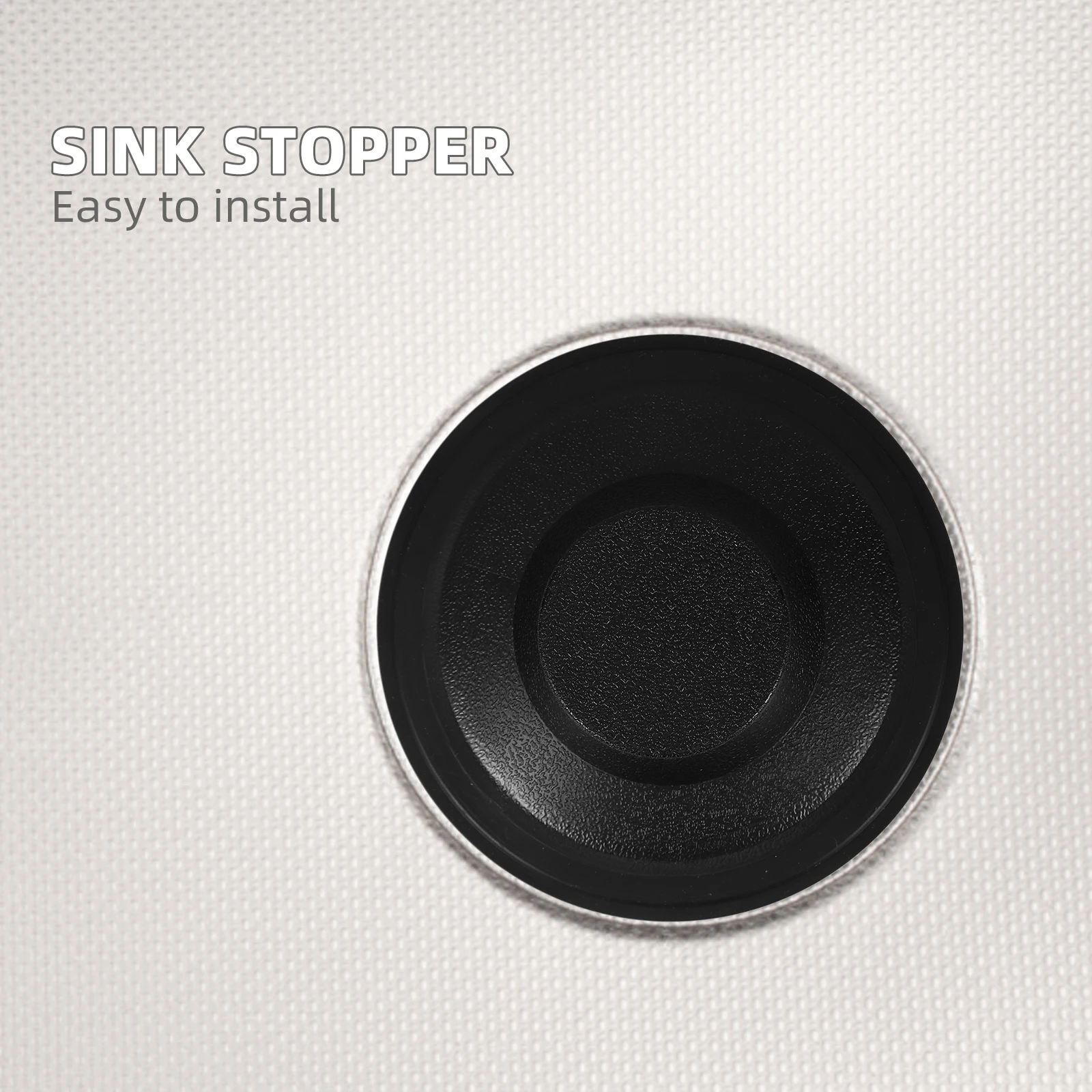 Czarny gumowy korek do zlewu kuchennego i łazienkowego, niezawodny, trwały, zapobiegający nieprzyjemnym zapachom, osłona do usuwania odpadów, stylowy.