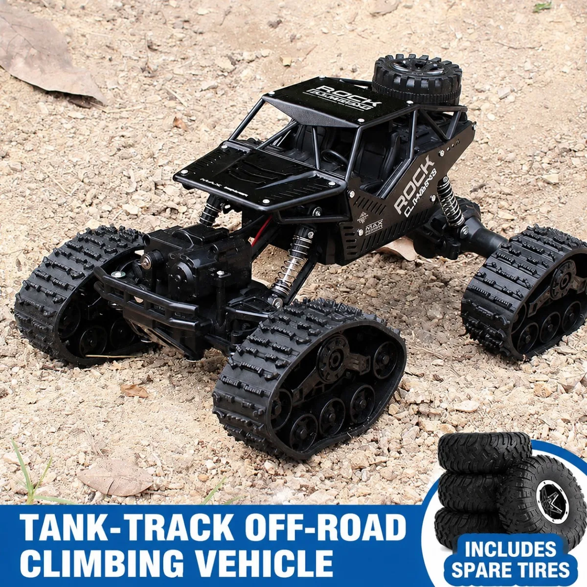 Alloy Off-Road RC Car with 2.4GHz Remote Control for Multi-Terrain Crawling and Climbing