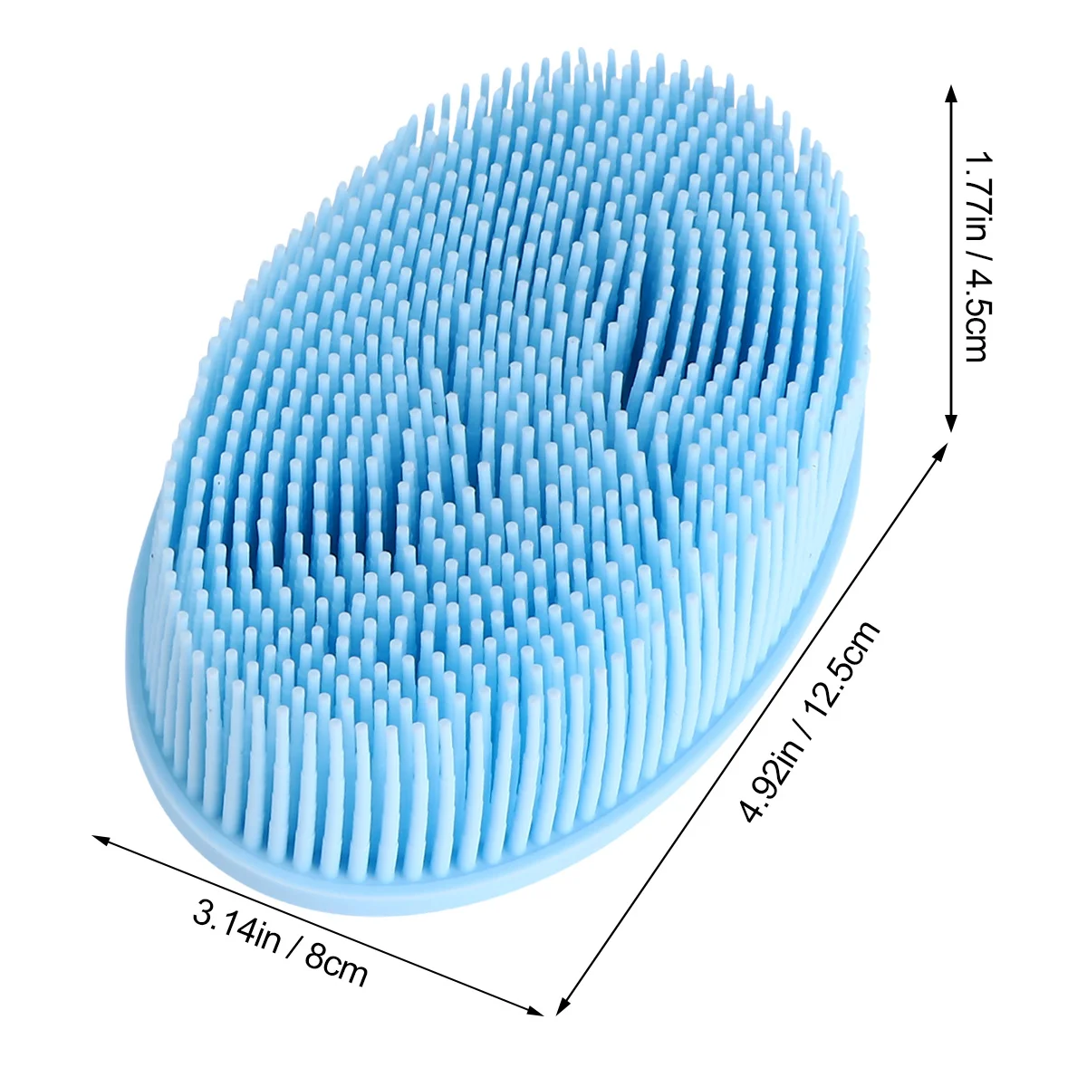 2Pcs Baby Bath Brush Silicone Scrubber Soft Skin Cleaner Gentle Body Relaxing Home Travel Baby Bath Brush