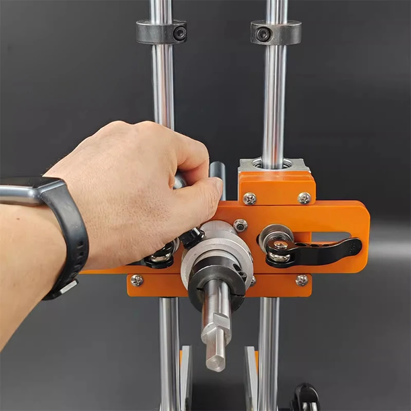 Wooden Door Lock Hole Opener Kit Lock Mortiser Door Fitting Kit w/3pcs Cutters & Accessories Door Slotter Mortising JigTools
