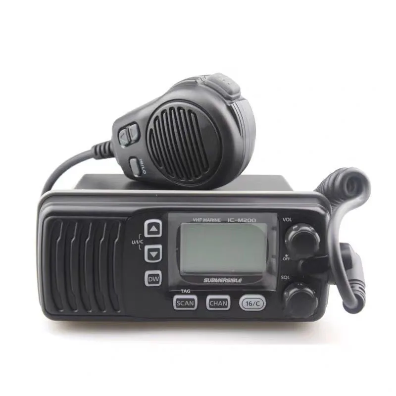 IC-M200 25W IPX7 Waterproof VHF MARINE Communication equipment walkie talkie radio TRANSCEIVER