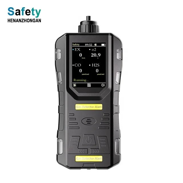 Multigas Detector LEL, O2, CO, H2S 4-Gas Portable Analyzer IN STOCK