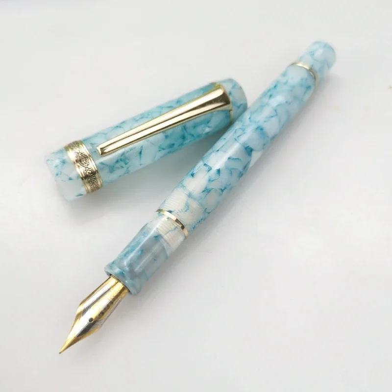 nouveau-stylo-plume-en-resine-acrylique-noire-iridium-kaigelu-316-316a-pointe-f-m-05-07mm-stylos-a-encre-papeterie-scolaire-stylo-de-luxe-pour-l'ecriture