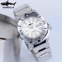 Heimdallr Monster Diver Watch 200M Water Proof Seestern NH36 Mens Mechanical Watches Sapphire High Date Full Luminous Wristwatch