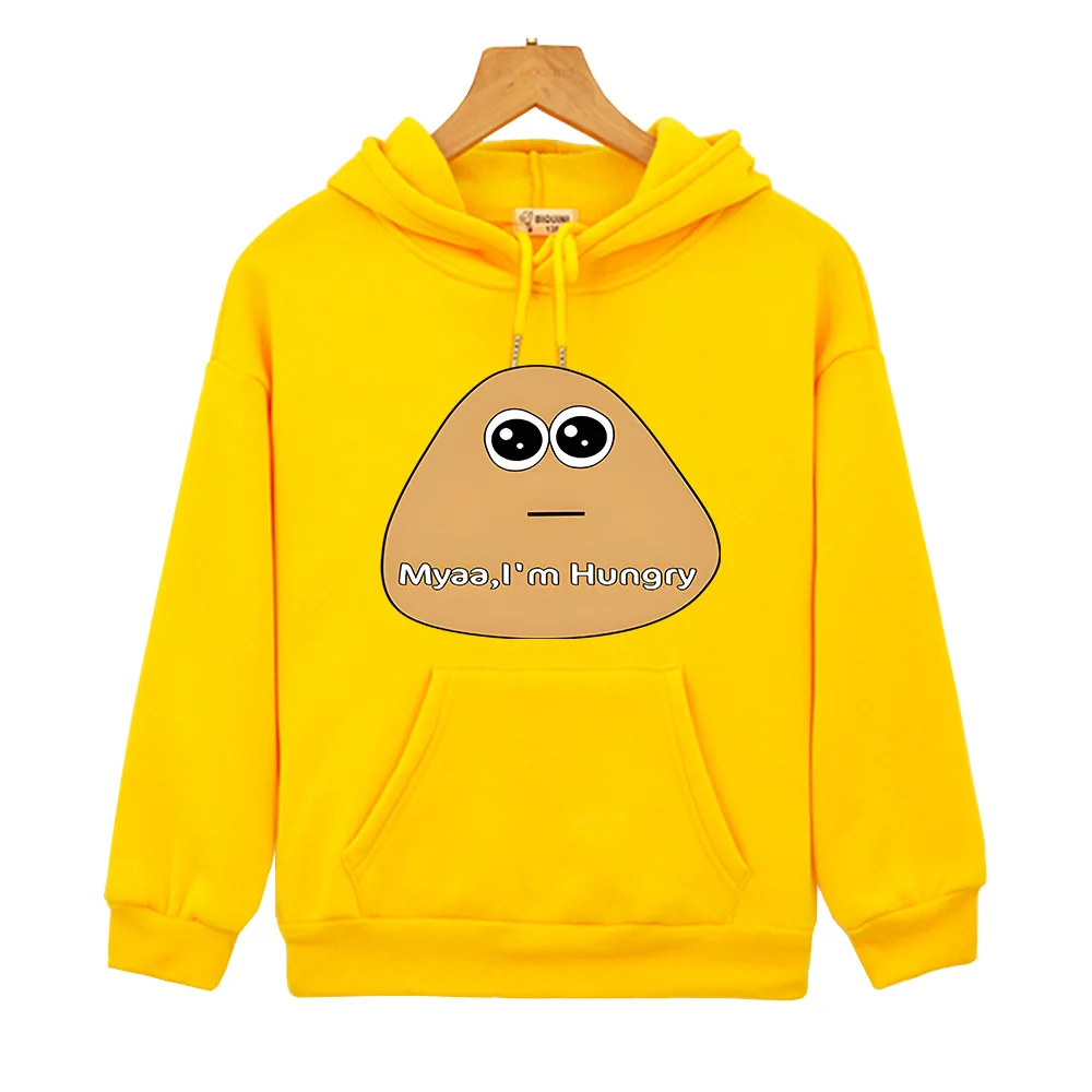 Alien Papa Pou Funny Hoodies for Boys Kids Cartoon Print Sweatshirts Children Clothing Long Sleeve Toddler Girls Clothes Tops