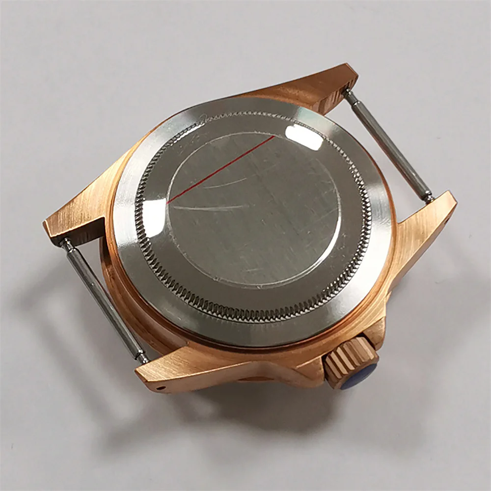 39.5mm Golden Gear Watch Case 1960 Classic Shell Dual Color Rotation GMT Bezel For NH35/NH36 Movement Aryclic Cover