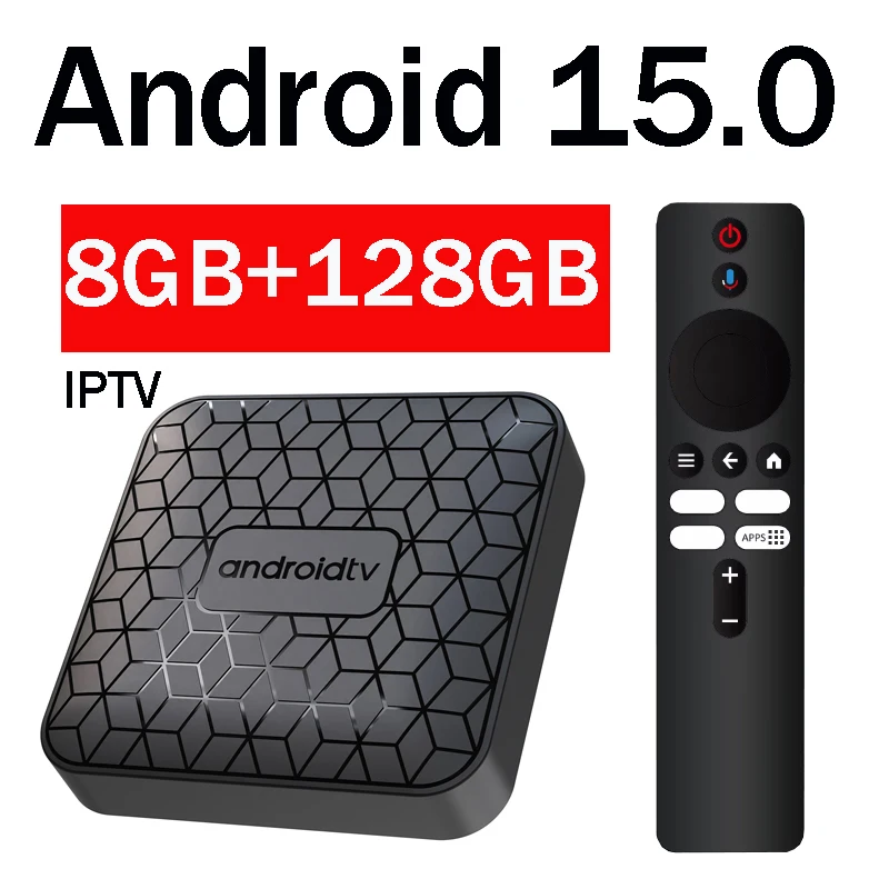 Smart TV Box Android 15.0 HD 8K HDR10 Lettore Streaming Q96 Max Pro 5G 4G Dual WiFi BT5.2 Set Top Box 4K Android TV Lettore IPTV