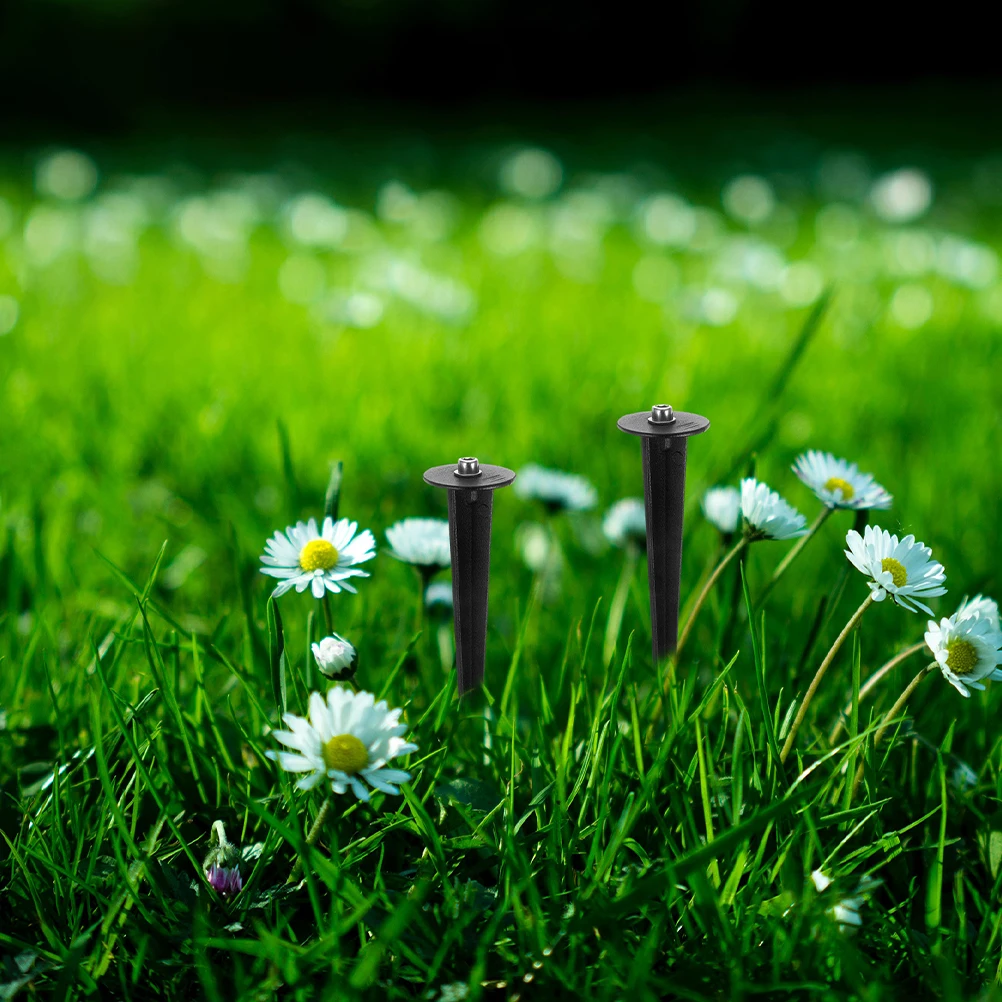 

4Pcs Ground Light Stakes Aluminum Solar Yard Stakes Sturdy Outdoor Garden Spikes Replacement for Christmas Lights