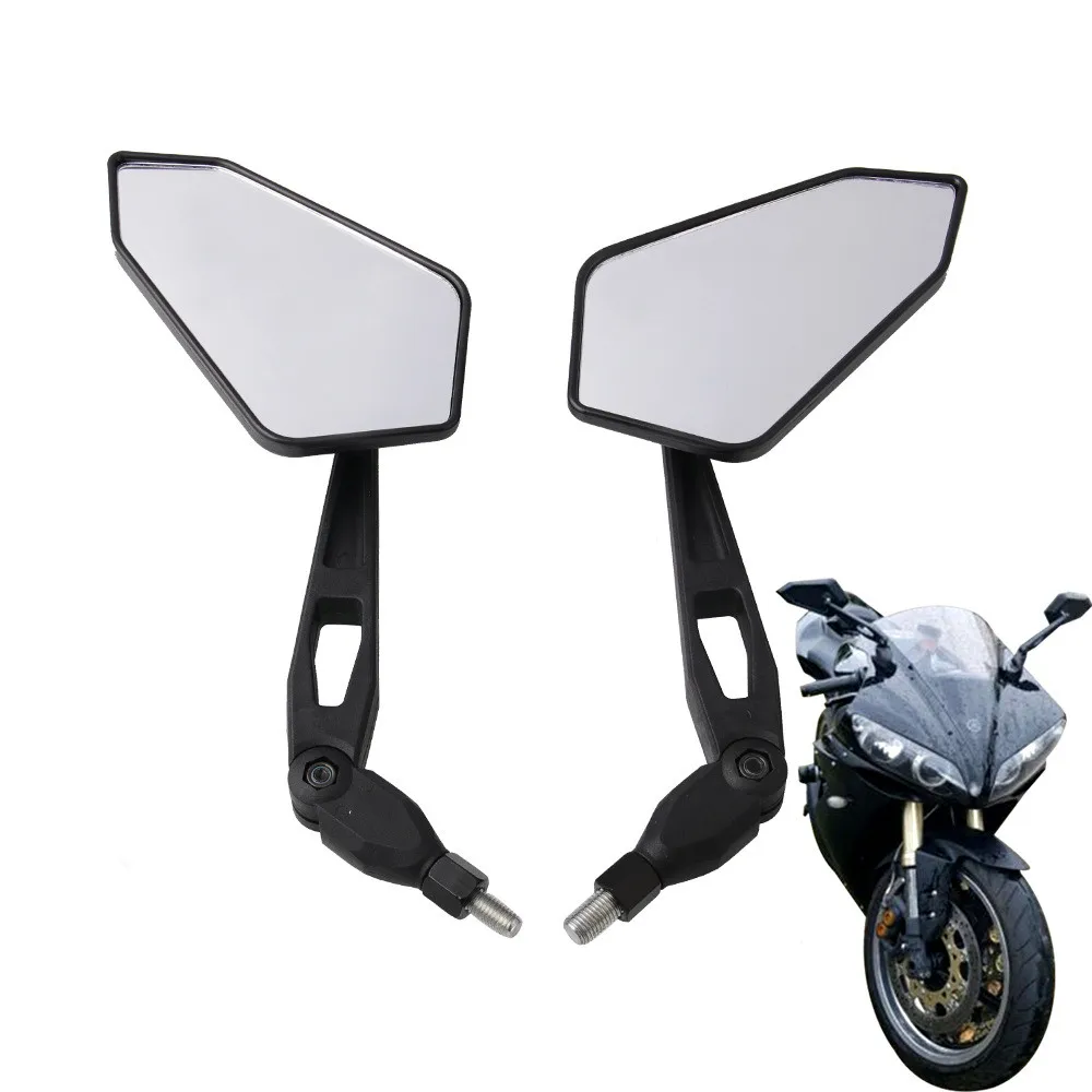 

Motorcycle Rear Side View Mirrors Universal Rearview Mirror 10mm Fits for Bonneville Speed Triple Street Triple Tiger