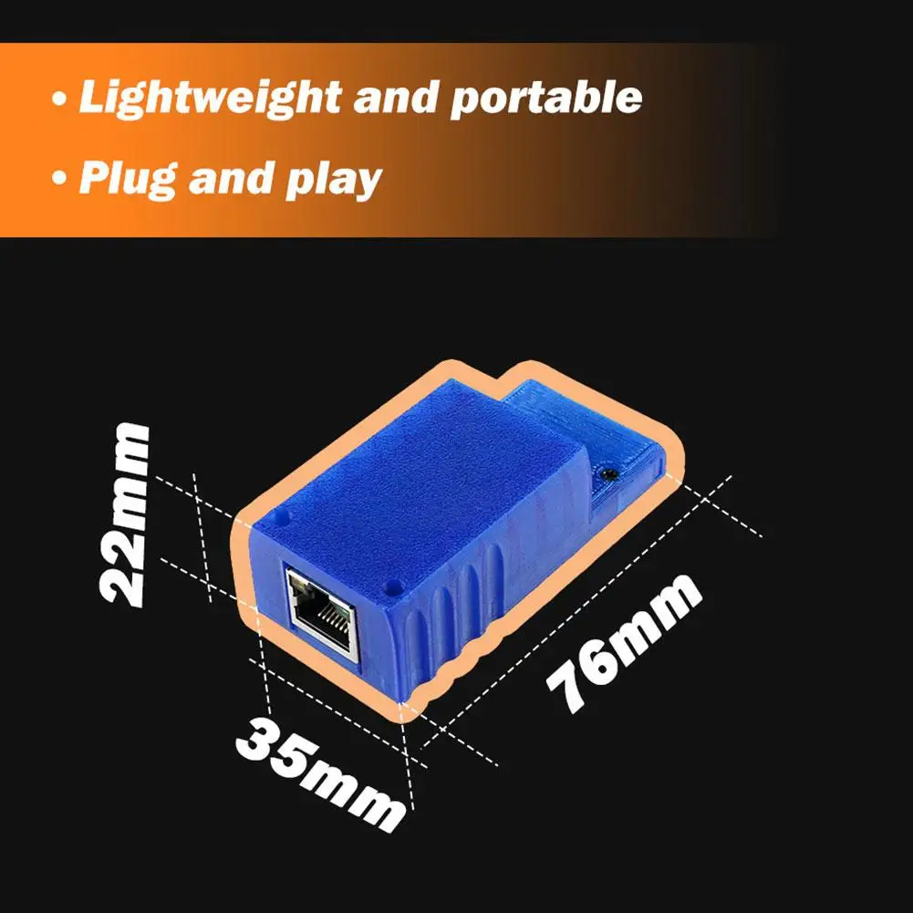 Simulateur d'adaptateur à large bande ETH2GC, technologie Ethernet NGC, compatible avec SD2éventuelles 2, sac à poussière antistatique, Plug and Play