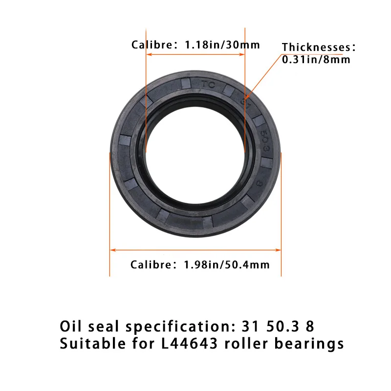 E-Z-GO Golf cart oil seal wear-resistant and ageing-resistant bearing housing oil seal 31 50.3 8 scenic area ferry grease seal