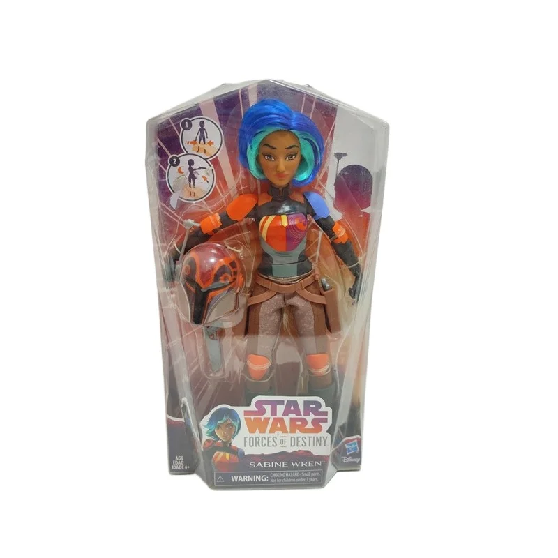 Hasbro-figuras de acción de Star Wars Para Niños, juguetes de modelos de las fuerzas del destino, Sabine Wren, Rey de Jakku, Princesa Leia, regalos