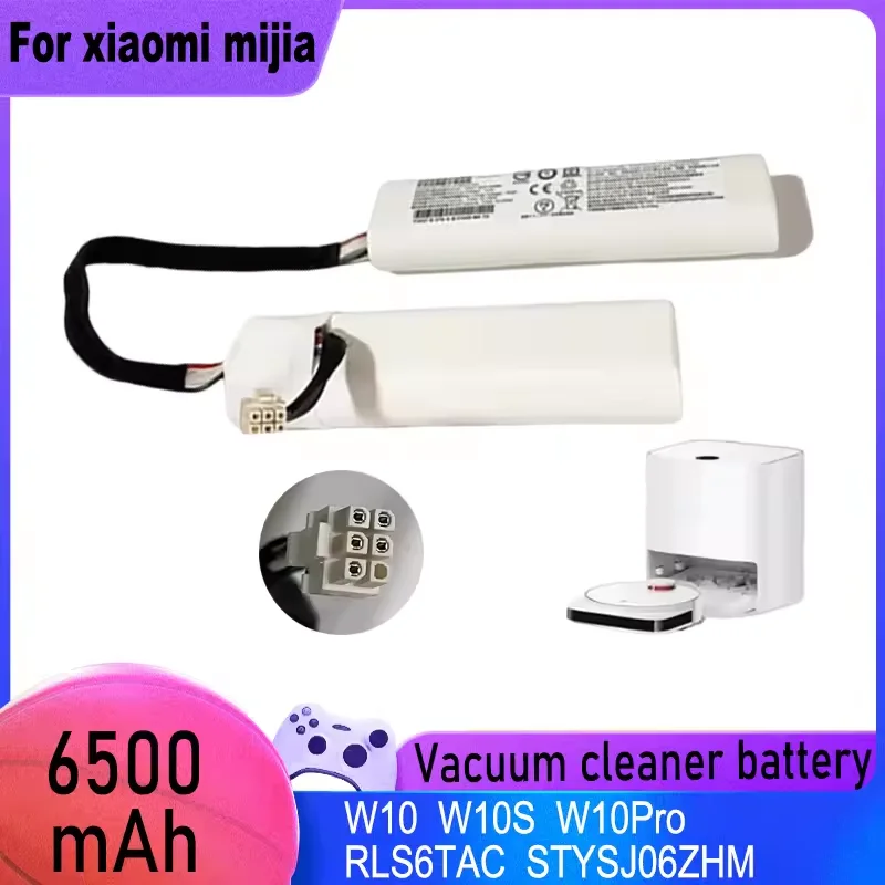 

14.4V Robotic Vacuum Cleaner Replacement Battery For Dreame Bot W10 W10s W10 pro Accessories Mijia STYTJ06ZHM P2027-4S2P-MMBK