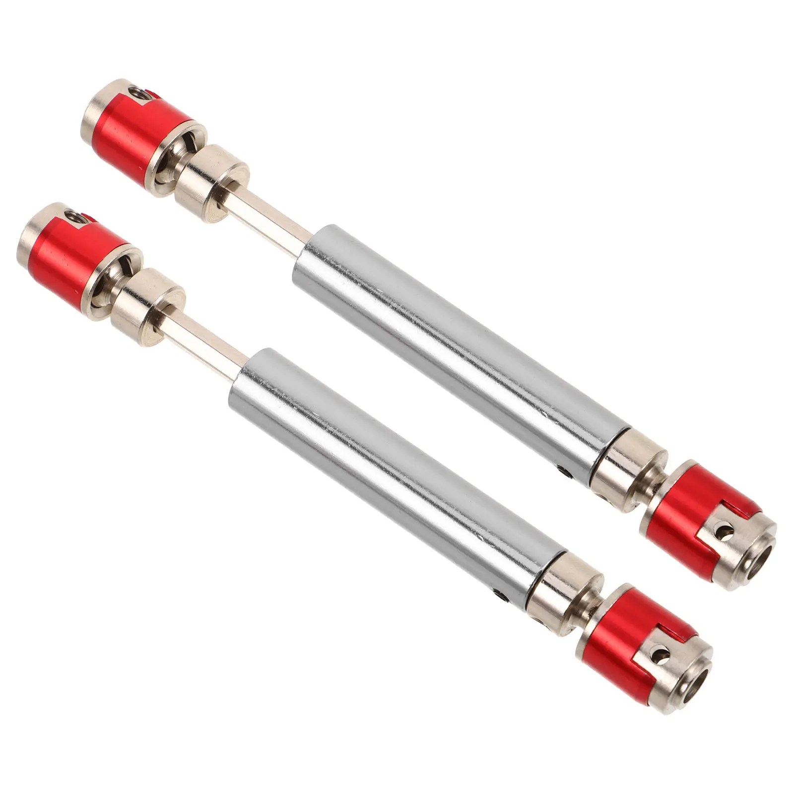 

2Pcs Rc Crawler Driveshaft Adjustable Metal Telescopic Heavy-Duty Transmission Shaft for Axial Scx10 D90 Off- Upgrades