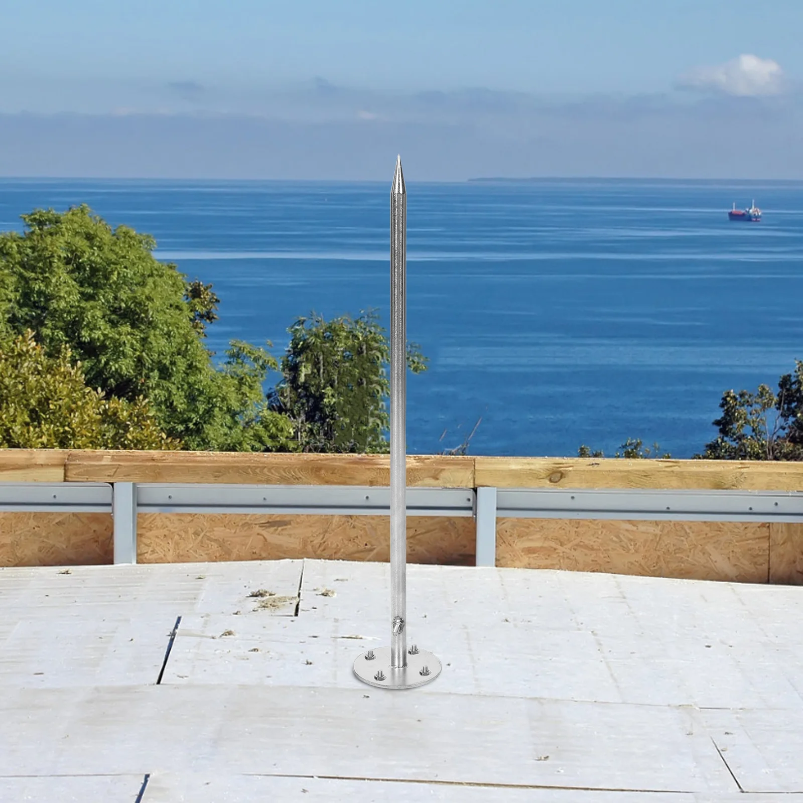 Edelstahl-Außenschutzgerät für Dach, Garten, Villa, einfach zu installierender Donner-Ableiter für