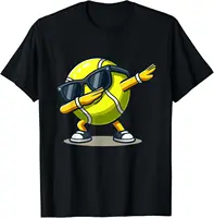 Dabbing Tennis Ball Shirt Funny Boys Men Women Sports Player T-Shirt
