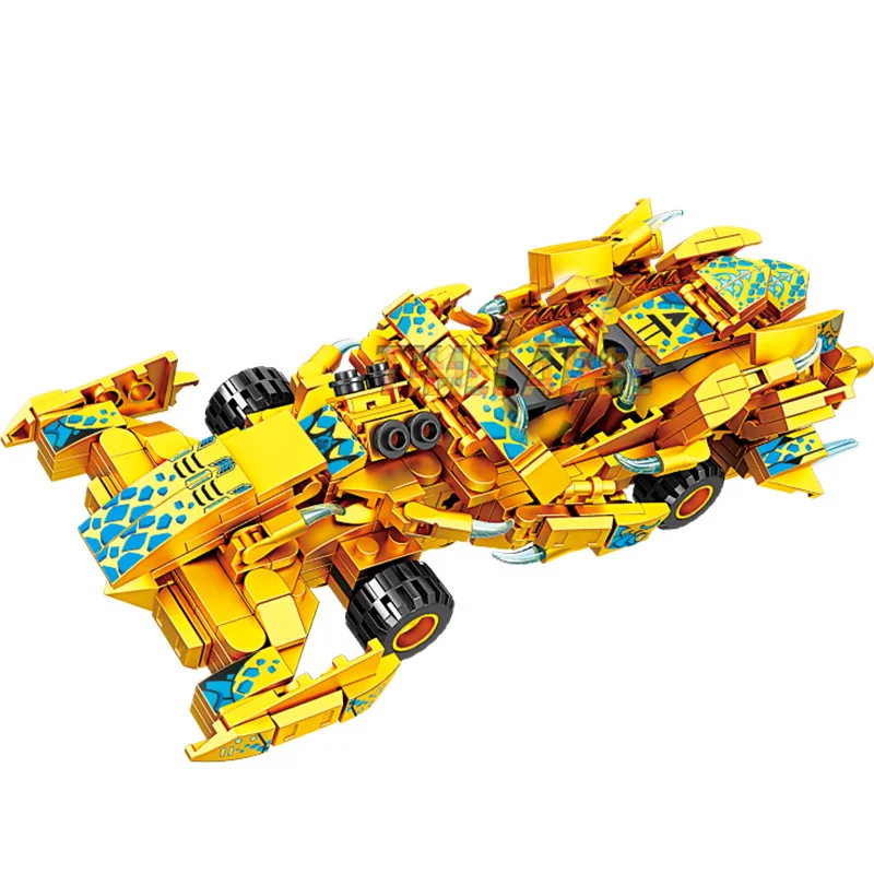 3in1 Warrior Mechanical Golden X Titans Mechas Chariot Dragons Season 15 Building Blocks Classic Model Sets Bricks Kids Kits