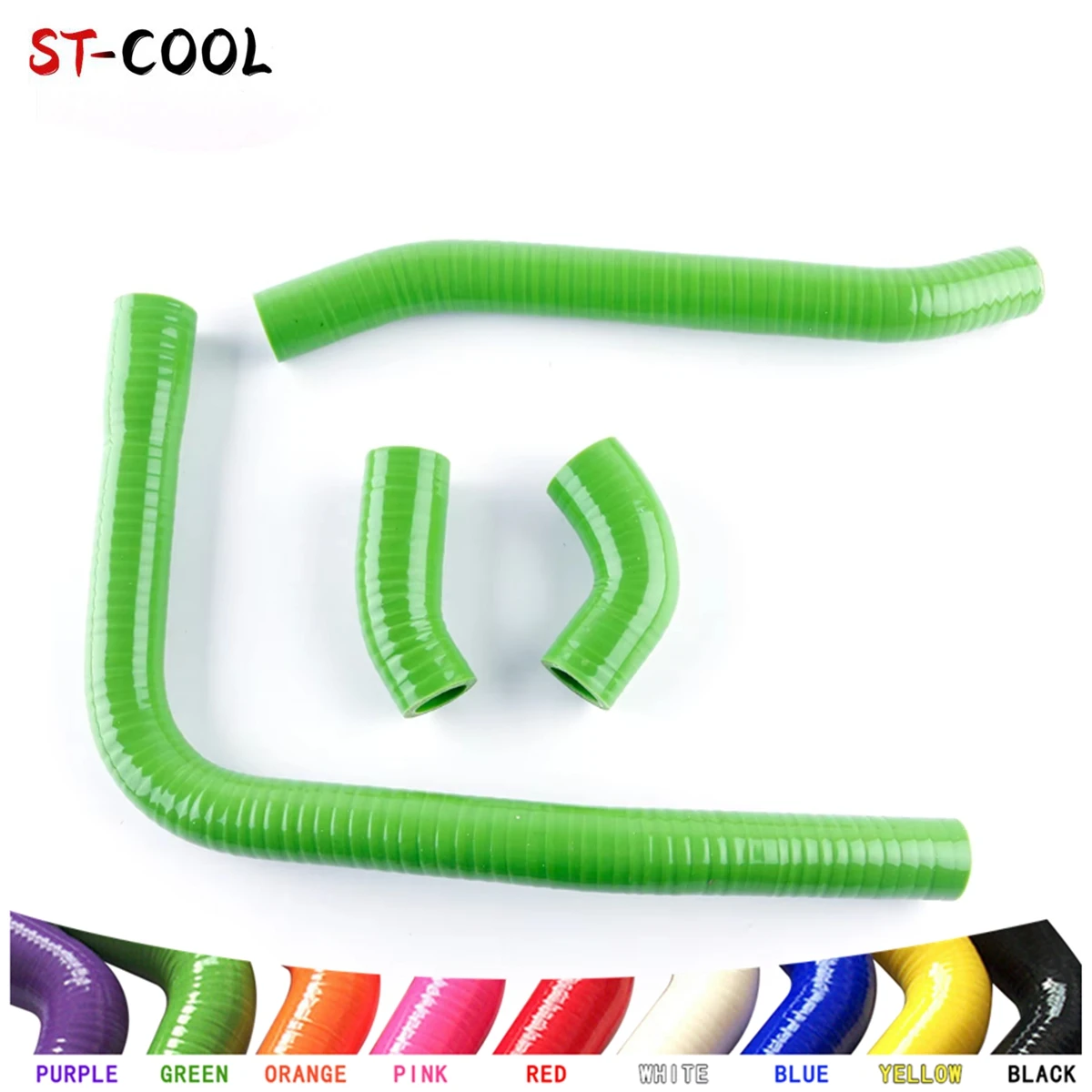 FOR 1990-2003 KAWASAKI ZXR 400 L ZXR400L Radiator Hoses 1991 1992 1993 1994 1995 1996 1997 Silicone Tubes Kit 4Pcs 11 Colors