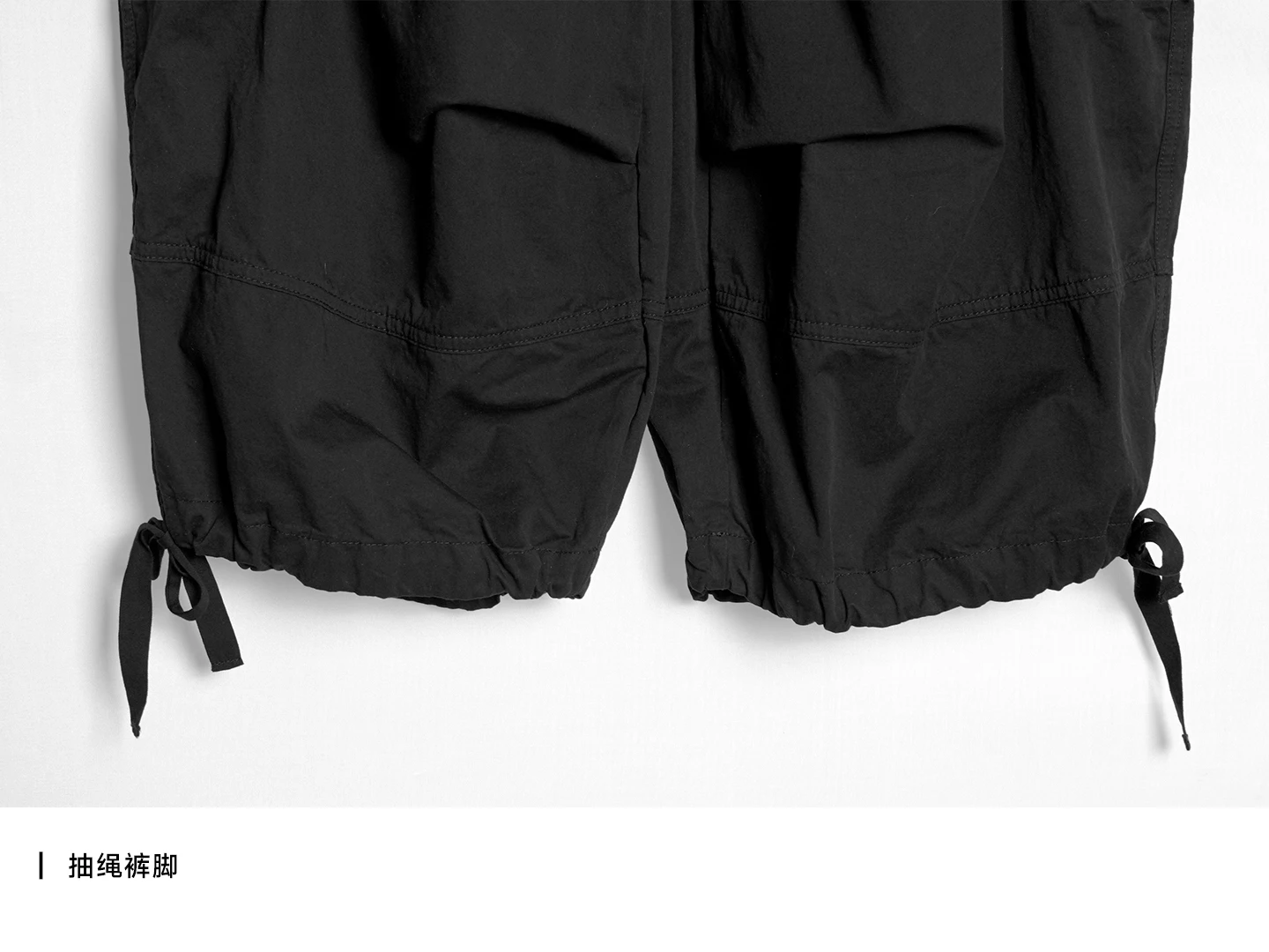 imakokoni High Waisted Cargo Work Pants Drawstring Loose Cropped Pants Women's Pants Casual Female Clothing for Women