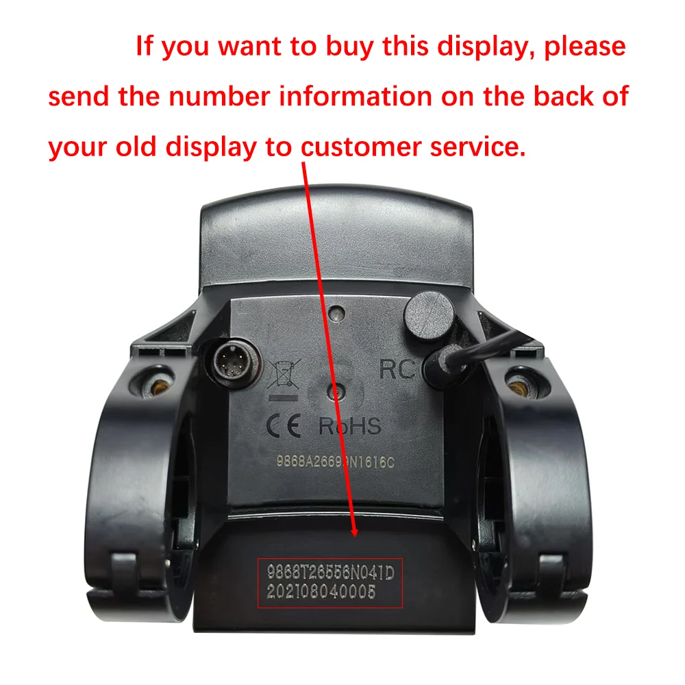 Bafang-LCD Display for Electric Bike, Speed Controller, Triangular Screen, Bicycle Accessories, MTB, DPC10 CAN, 36V, 48V